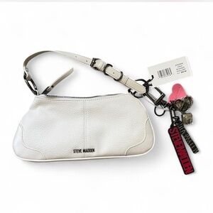 Steve Madden White Shoulder Bag